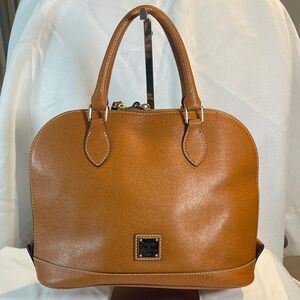 Dooney & Bourke Caramel Leather Satchel